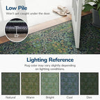 Lessymo Washable Hallway Runner Rug with Rubber Backing, Non Slip 8ft Long Floor Runner for Kitchen, Entryway Indoor, Stain Resistant Soft Boho Vintage Floral Botanical Carpet (2'7"x8' Forest Green)