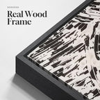 Large Framed Black and White Abstract Wall Art for Living Room, Big Square Modern Canvas Prints Paintings, Minimalist Brushstroke Lines Pictures for Bedroom Dining Hallway Office Wall Decor 40x40 In
