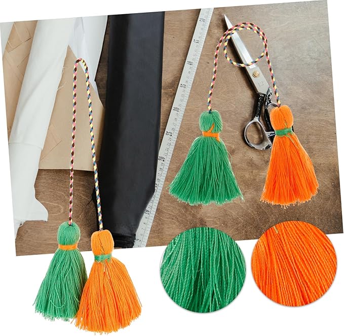 Homoyoyo 2pcs Boho Tassel Garland Decor Tassel Pendant Accessories for Home Decor