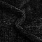 CaliTime Throw Pillow Covers Decorative 18 X 18 Inches Pack of 4 Cozy Chenille Cushion Cases for Couch Sofa Bed Living Room Home Black