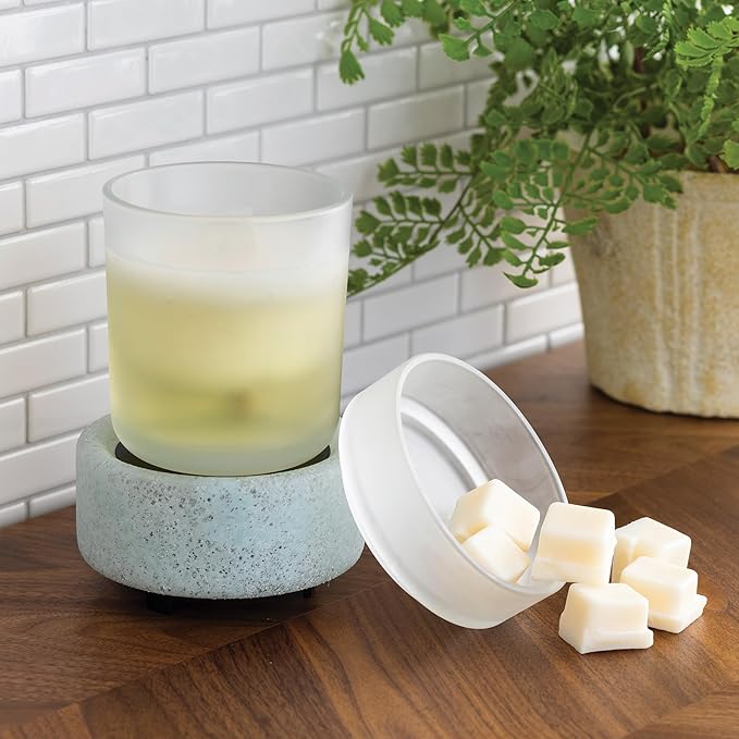Candle Warmers ETC Beach Glass 2 - in - 1 Fragrance Warmer