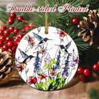 Hummingbird Hanging Ornament, Christmas Ornaments, Xmas Decorations for Tree, Ornaments for Christmas Tree, Holiday Ornament, Hummingbird Gifts, Holiday Party Gifts, and Xmas Gift Ideas