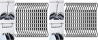 Mr. Pen- Space Saving Hangers for Clothes, 16 pcs, Black, Plastic Multi Clothes Hangers Space Saving, 5 Slots, 360° Rotating Hooks (Pack of 2)