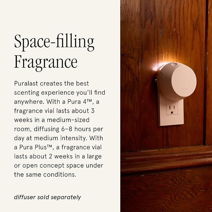 Pura x Studio McGee Home Scent Refill - Smart Air Diffuser - Long-Lasting Luxury Fragrance per Refill - Home Essential - Clean & Safe Diffuser Fragrance - 2 Pack, Violet Fig