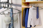 Plastic Hangers 50 Pack, Light Weight Durable Clothes Hangers with Hooks Standard Size G-Shape&Non-Slip Coat Hangers for Everyday Use (Grey)