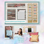 Teacher Created Resources White Wood Creative Class Fabric for Classroom Bulletin Boards, Pillows, Curtains, and Crafts