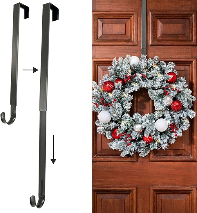 Haute Decor Adjustable Length Wreath Hanger - 20 Lb. Capacity