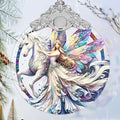 Unicorn and Fairy Stained Glass Orament - Christmas Ornament - Christmas Decorations for Tree - Holiday Present ldeas - Gift Exchange