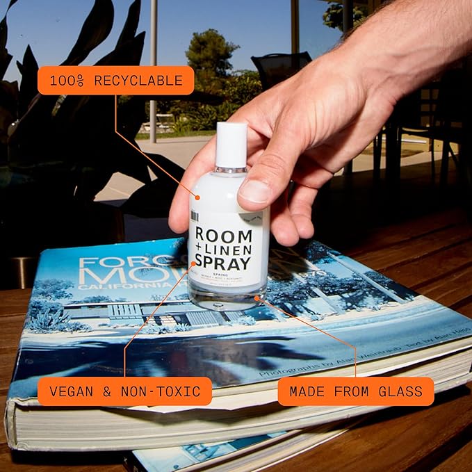 DedCool Room + Linen Spray in 01 Taunt | Natural Fabric & Linen Spray | Non-Toxic, Essential Oil Infused | Freshens Home, Bedding, Couch, Closet & Bath | 3 fl oz