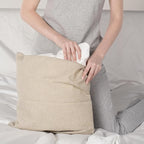Oubonun 28 x 28 Euro Pillow Inserts with 100% Cotton Cover - Square Interior Sofa Decorative Throw Pillow Insert Set of 2 - White Couch Pillow