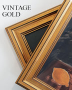 VIYYIEA Vintage Gold Framed Wall Art for Living Room, Swan Canvas Prints Home Decor, Oil Painting Picture, Bedroom Wall Decor Gifts for Friends or Family -【Swan Green】-(16L x 12W)