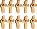 Olive Wooden Cross Fidget for Pocket Prayers Comfort Stress Relief Cross for Clutching, Clinging(Olive 10pcs)