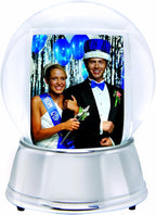 Neil Enterprises Inc. Large LED Light Up Photo Snow Globe w/Silver Base