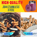 Smokeless Ashtrays For Cigarettes Indoor, Ash Tray Sets for Cigarettes Outdoor Ashtrays for Patio (Purple, X-Large)