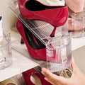 Adjustable Shoe Slots Organizer,12PACK Transparent Shoe Stackers Shoe Rack Holder Shoe Space Savers Double Layer Stack Shoe Racks for Closet Organization(Transparent)