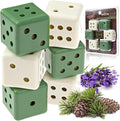 Moth Dice – Dried Lavender & Cedar Blocks Alternative – Clothes Drawer and Linen Closet Freshener – Cedarwood and Lavender Essential Oils