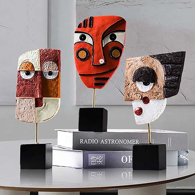 Harmony - Handcrafted Resin Abstract Sculpture for Modern Home Decor, Book Shelf, TV Stand, Living Room, Dining Room, Bedroom, Office Desktop, Cabinets