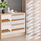 Shoe Slots Organizer for Closet,12PACK Shoe Stacker Shoe Rack Organizer for Closet Space Saver Storage Shoe Holder Organization(Transparent)