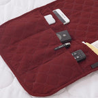 Armchair Caddy for Couch Remote Control Holder Non-slip Waterproof Sofa Armset Organizer with 4 Pockets Couch Chair Armrest Storage for TV Remote Control Phone Book 35"x13" Wine 1 Pack