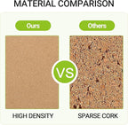 AKTOP Cork Board Bulletin Board 17"x8", 1/2" Thick Cork Board Tiles 6 Pack, Small Pin Board for Wall Decor, Self Adhesive Corkboards with 60 Push Pin Wood Clips for School, Home & Office