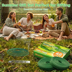 FIRIK Citronella Coils, 48 Pack Citronella Incense Coil with 2 Holders, Natural Lemongrass Fagrance, for Indoor and Summer Outdoor Patio Camping Trip Garden Gathering