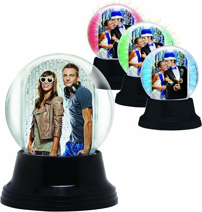Neil Enterprises Inc. LED Light Up Mini Photo Snow Globe w/Black Base