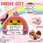 MAMAGIFTREE Teacher Retirement Gifts for Women Men – Handmade Crochet Rainbow with “Never Forget The Difference You Make” Card, Thank You Farewell Gift for Mentor Professor Coworker Classroom Decor