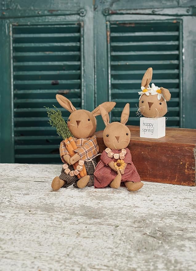 Primitives by Kathy Collectible Doll - Spring Rabbit
