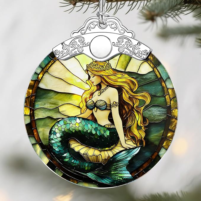 Mermaid Princess Christmas Ornaments: Christmas Tree Ornaments, Holiday Decor for Mermaid Lover, Stocking Stuffers, Gift Ideas, Xmas Gifts & Gifts for Women