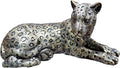 Cheetah Statue Home Decor Sculpture, Sitting Cheetah Desktop Ornament,Handmade with Resin,Office countertop Decoration,Suitable for Living Room, Dining Table, Bedroom