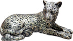 Cheetah Statue Home Decor Sculpture, Sitting Cheetah Desktop Ornament,Handmade with Resin,Office countertop Decoration,Suitable for Living Room, Dining Table, Bedroom