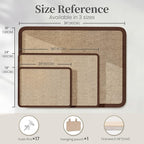 Bulletin Board, 48 x 36 inches Decorative Felt Board Foldable Photo Board Pin Boards, Cork Board Alternative for Walls, Office, Home, Classroom with Pushpins ＆ Small Storage Bag, Brown