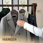 Utopia Home Premium Wooden Hangers 20 Pack - Durable & Slim Coat Hanger - Suit Hanger with 360-Degree Rotatable Hook - Wood Hangers with Shoulder Grooves (Vintage Color)