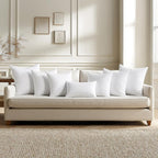MIULEE Throw Pillows Inserts, Pack of 4 18x18 Inch 100% Virgin Fiber Filling Bed Couch Pillows