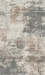 Ciicool Abstract Area Rug Indoor, 3x5 Washable Entryway Rug, Modern Soft Throw Rug with Non-Slip Backing for Bedroom Living Room Entrance Kitchen, Non-Shedding Low-Pile Floor Carpet Doormat Grey Beige