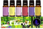 Eternal Essence Oils Floral Set of 6 Premium Fragrance Oils - Lavender, Lilac Lillies, Jasmine, Plumeria, Rose Garden, Magnolia Scented Oil - for Diffusers, Candle & Soap Making, & Aromatherapy