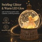 Cat Memorial Gifts for Loss of Cat Sympathy Gift, Snow Globe with Auto Swirling Glitter & 6H Timer, Battery or USB Powered, Cat Remembrance Gifts for Home Decor