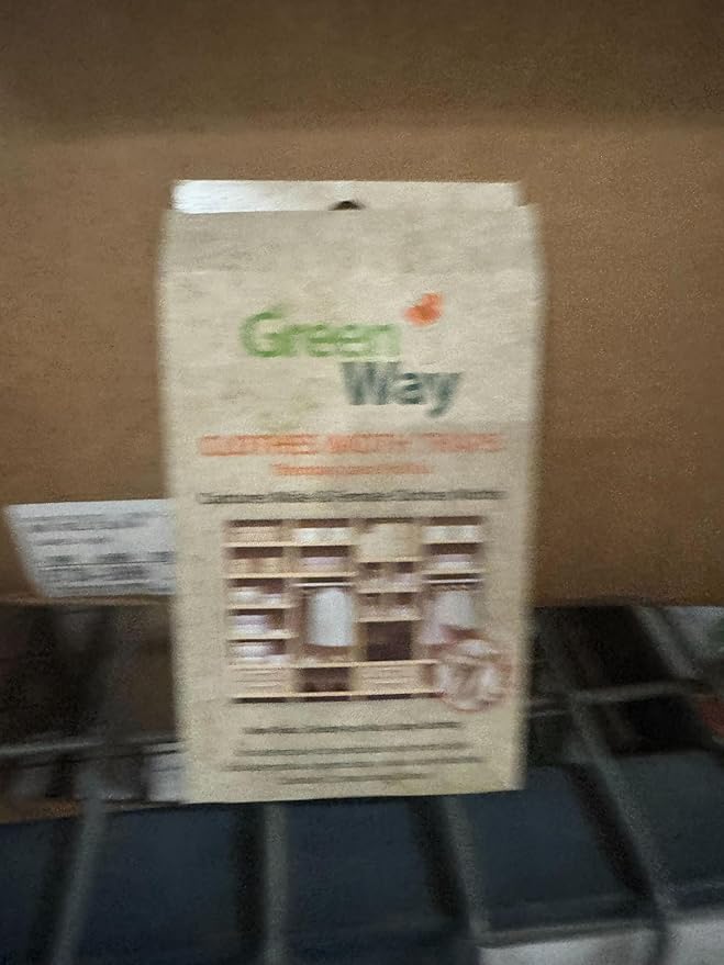Greenway Clothing Moth Traps with Powerful Pheromone Lures for Effective, Odor-Free Closet Protection, Non-Toxic, Eco-Friendly & Long-Lasting Solution, 2 Packs (Includes 4 Traps & 4 Lures)
