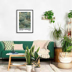 Yayoi Kusama Inspired Poster Japanese Botanical Wall Art Abstract Yayoi Kusama Print Modern Ukiyo-e Japanese Gallery Wall Decor 24x36in Black Framed for Home Bedroom Decorations