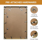 17x24 Aluminum Metal Picture Frame,Tempered Glass Gold Photo Frame 17x24 for Family Photo,Posters,Art,Document to Wall Mount Horizontally or Vertically
