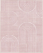 Lahome Abstract 8x10 Area Rugs, Soft Pink 8x10 Rugs for Living Room Bedroom Girls, Ultra-Thin Non-Shedding Accent Large Carpet for Office Dining Room (8x10ft,Pink)