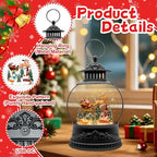 Christmas Snow Globes, Light Up Snow Globe with 6H Music Timer, Auto Snowfall, USB or Battery Powered, Christmas Globe with Santa Snow Globe Scene, Indoor Christmas Decorations for Home, 11.4 Inch