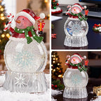 Musical Snow Globe,Lighted Snowman Snow Globes, LED Lights and Swirling Glitter, Christmas Snow Globes Music Box, Decoration for Adults and Kids.