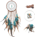 DIY Dream Catcher Kit - Making Dream Catcher Supplies Craft Kit, Handmade Wall Decor for Bedroom, Living Room, Wedding and Party Decoration (Turquoise)