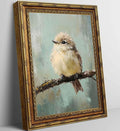 Large Gold Framed Bird Canvas Wall Art Vintage Bird Beige Sparrow painting Decor Pictures Sparrow on Branch Bedroom Living Posters Prints for Corridor Classroom Bedroom Kitchen Room Decoration