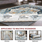 Waterproof Rug Pad, 2x3 ft Area Rug Non-Slip Carpet Pad, 1/4" Thick Non-Slip Rug Pads for All Floors and Finishes, Felt Pad for Hardwood Floors, Keeps Carpets in Place Soft and Safe