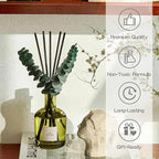 COCORRÍNA Olive Blossom Reed Diffuser – 6.76 oz Essential Oil with 8 Reeds & Real Eucalyptus Sticks, Home Fragrance for Bedroom or Bathroom Décor