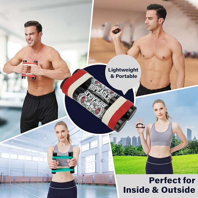 Rip Stick Workout Equipment - Adjustable Resistance Bands, Portable Upper Body Exercise Tool for Shoulder, Joint Rehab, Core, Muscle Building, Ripstick Home Gym Strength Training Accessories