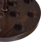 Asterom Handmade Wooden Stand for Walking Sticks & Umbrellas - Stylish Display Cane Stand Holder for Entryway (Walnut Color)