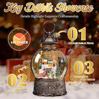 Nativity Scene Christmas Snow Globes, 10.24" Electric Light up Snow Globe Christmas, Festive Song 6H Timer & Dual Power, Musical Snowglobes Christmas Decorations Indoor Snowglobe Church Snowman